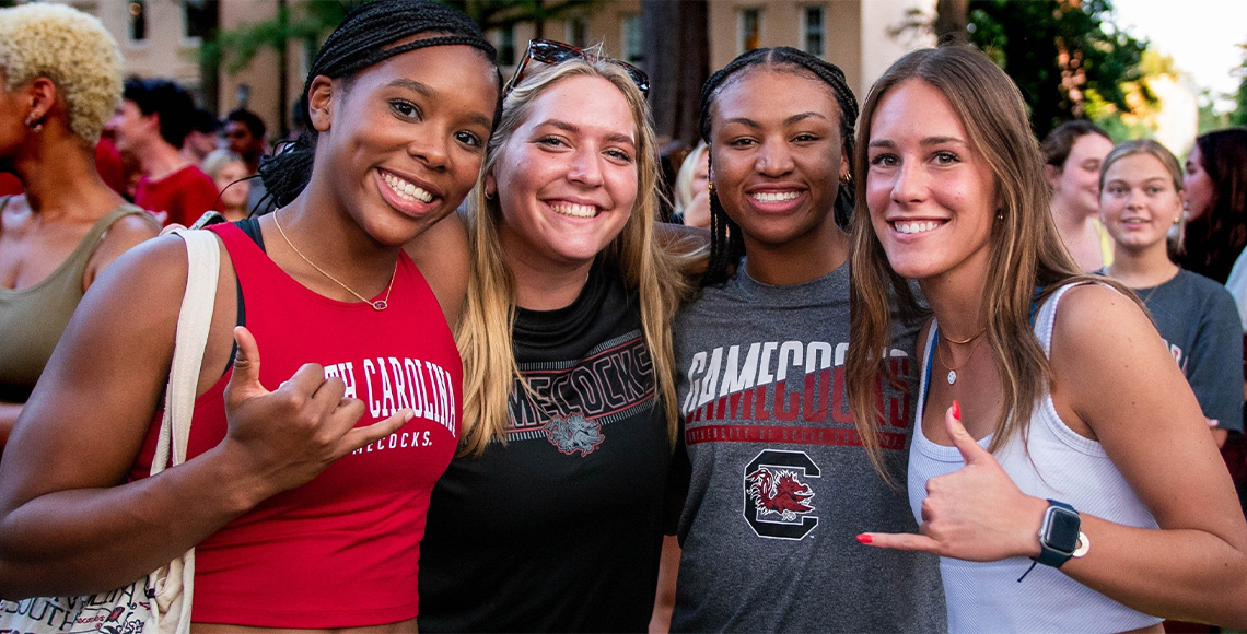 Smiling USC Students