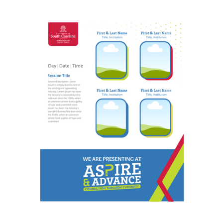 Aspire and Advance Four Presenters Template Icon