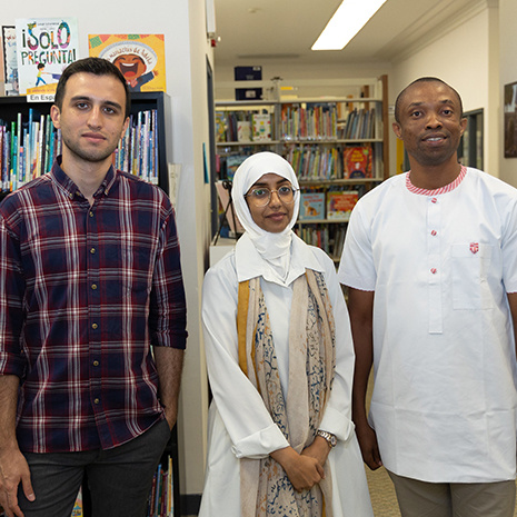 three students