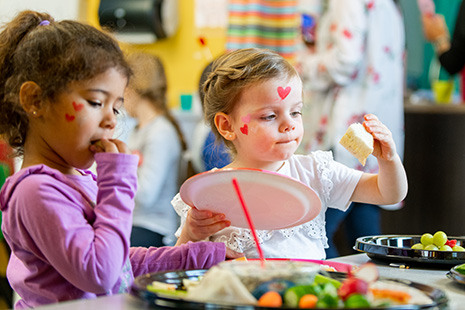 children with painted faces