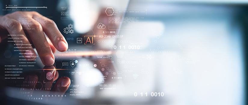 Data science and engineering, digital technology, futuristic tech background. Software engineer working with database and big data analytics, cloud computing with AI and data exchange