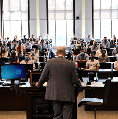 Students listening to lecture