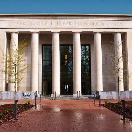 Senate Street Entrance to USC School of Law Building