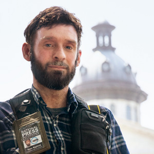 Sean Rayford stands in front of the SC Statehouse