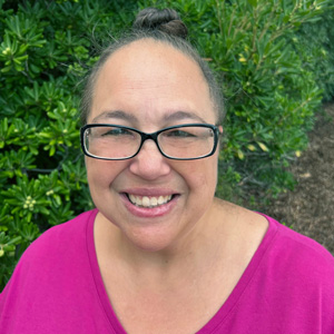 closeup of a woman wearing glasses