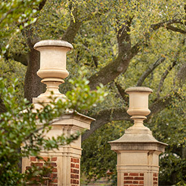 The gates on the south side of the historic Horseshoe