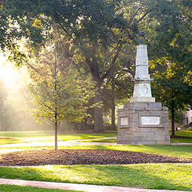 Maxcy monument on the UofSC Horseshoe